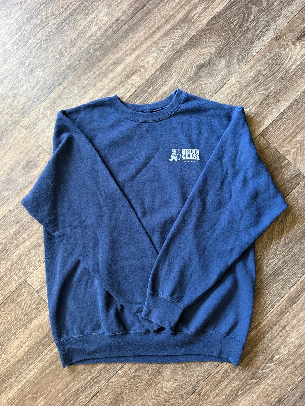 Navy Brinn Glass Crewneck